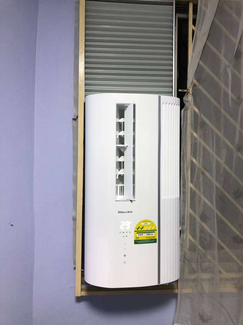 Shinco casement installed in a daytime window opening
