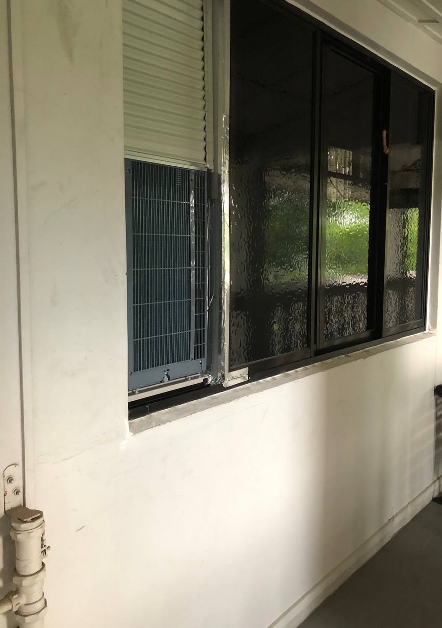 HDB common-corridor view — what neighbours see from outside